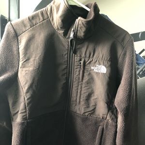 Brown Size M Womens North Face Fleece Jacket